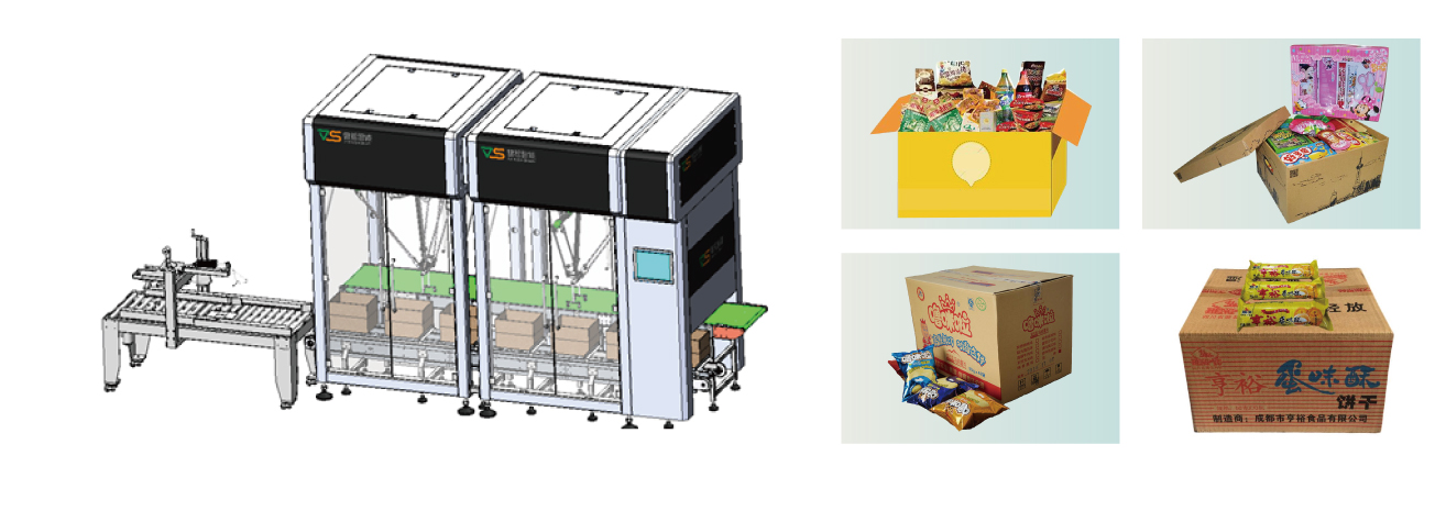 雙機器人柔性裝箱單元